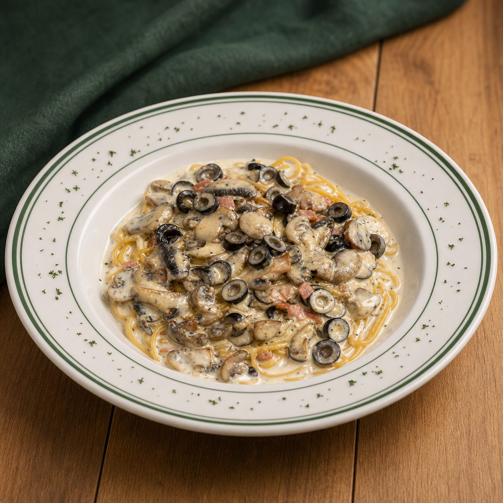 Linguine Carbonara.